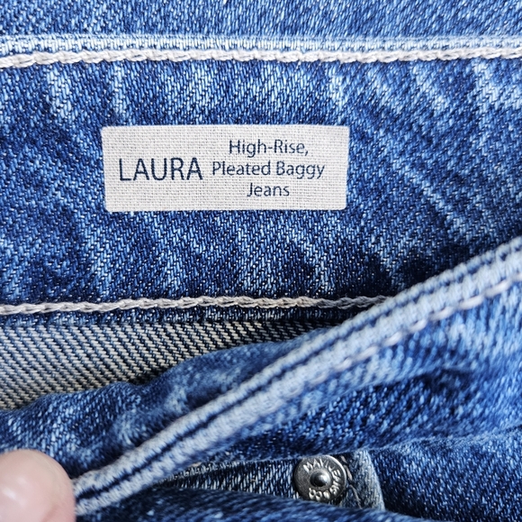 MAVI Laura high rise pleated baggy jeans - Picture 3 of 4